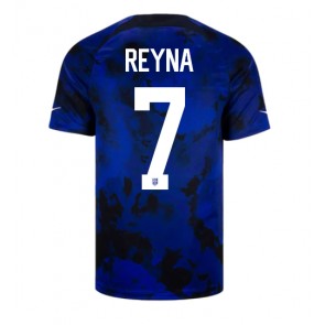 Lacne Muži Futbalové dres Spojené štáty Giovanni Reyna #7 MS 2022 Krátky Rukáv - Preč
